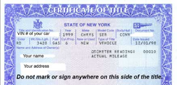 Certificate of Title